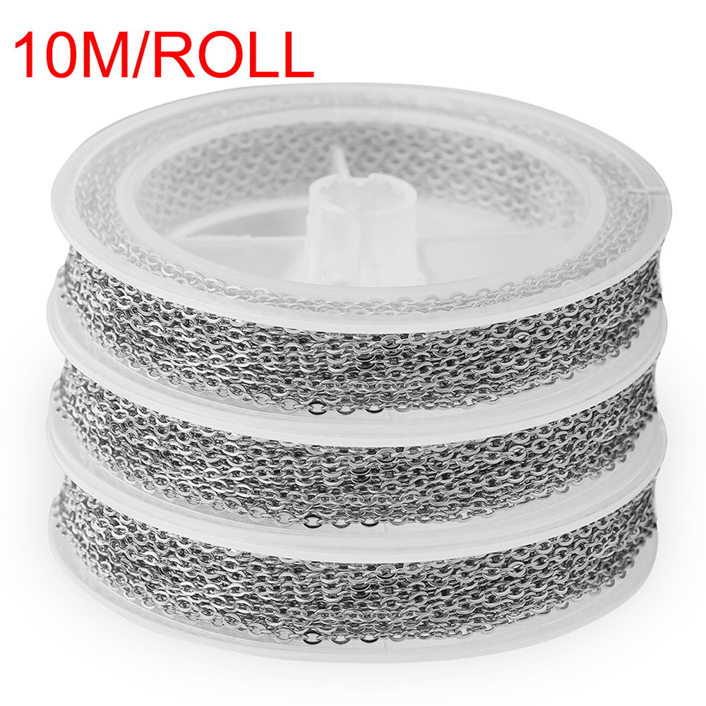 Chain Roll Cable - 10 متر/لفة لا تتلاشى الفولاذ المقاوم