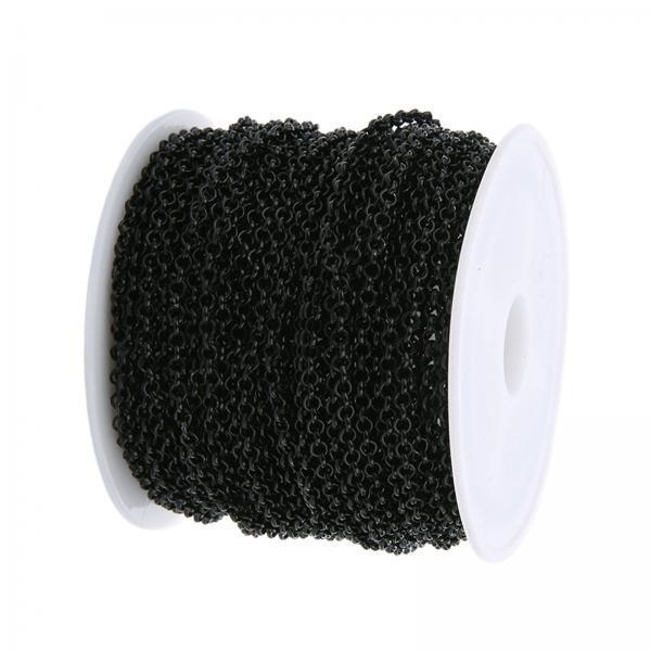 Chain Roll Cable - سلاسل قلادات مطلية بالحديد بالجملة، مجموعة