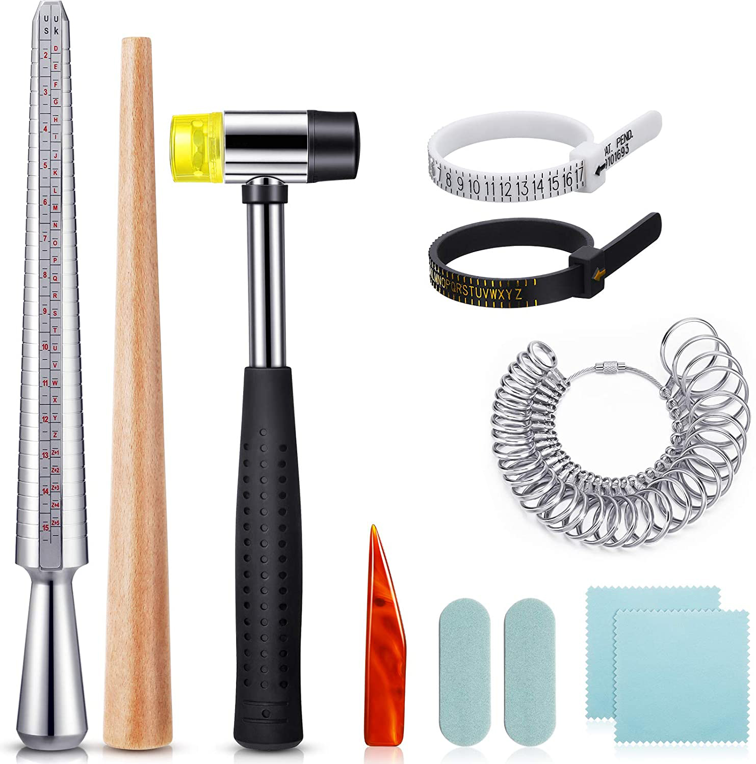Jewelry Making Hammer - طقم أدوات قياس لإصلاح المجوهرات ،