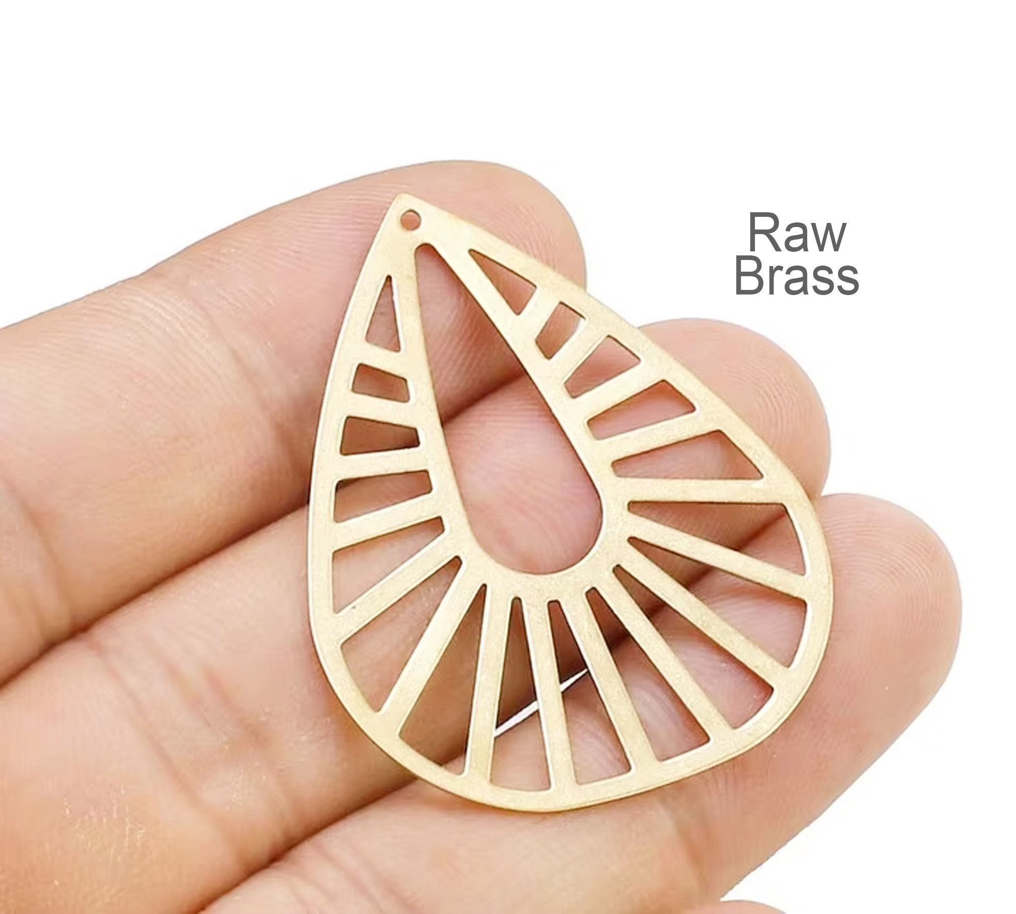 Jewelry Making Hammer - 10 قطعة قلادة على شكل دمعة