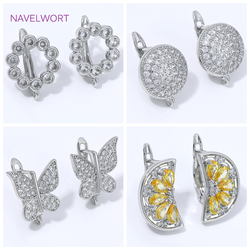 Jewelry Making Basics - خطافات أقراط على شكل مروحة مطلية