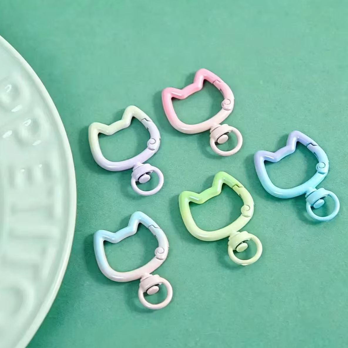 Jewelry Making Chain - 5-10 قطع سلسلة مفاتيح كارابينر بمشبك