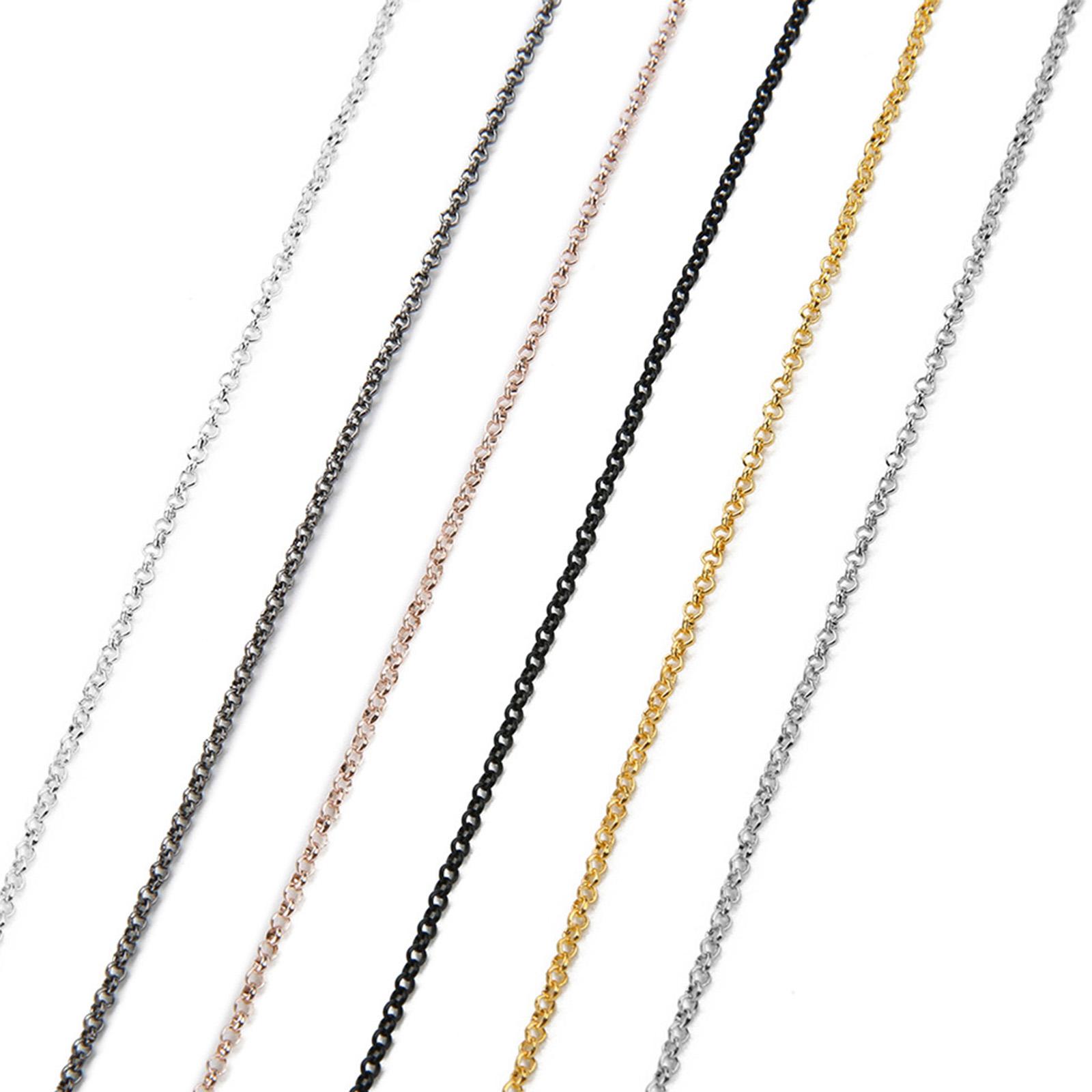 سلاسل قلادات مطلية بالحديد بال - مراجعة Chain Roll Cable وسعره