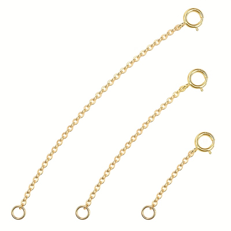 3 قطع من سلاسل التمديد القابلة - مراجعة Jewelry Making Chain وسعره